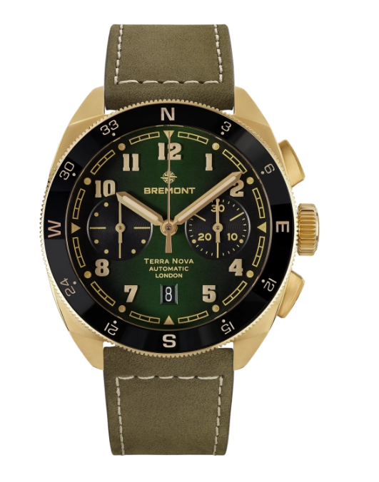Replica Bremont Watch Terra Nova 42.5 Chronograph Bronze Leather Strap Replica Bremont Watch Terra Nova 42.5 Chronograph Bronze Leather Strap